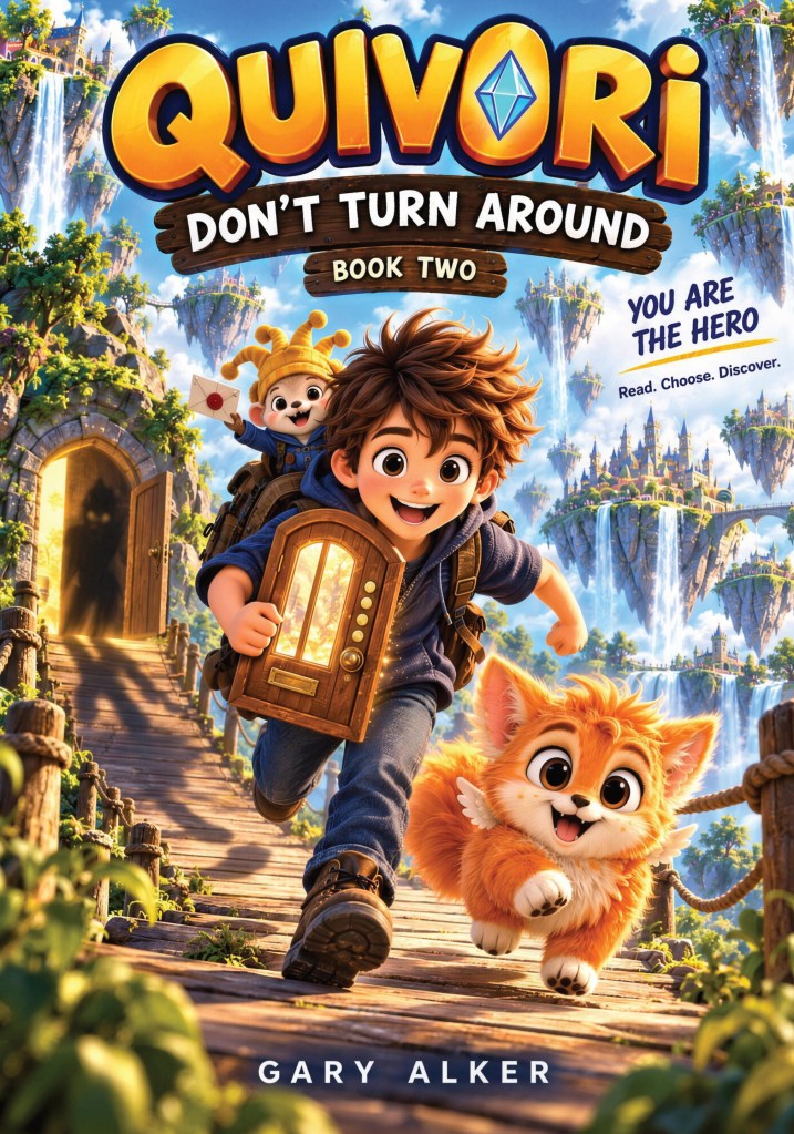 Cover of Quivori: Don’t Turn Around by Gary Alker, Book 2